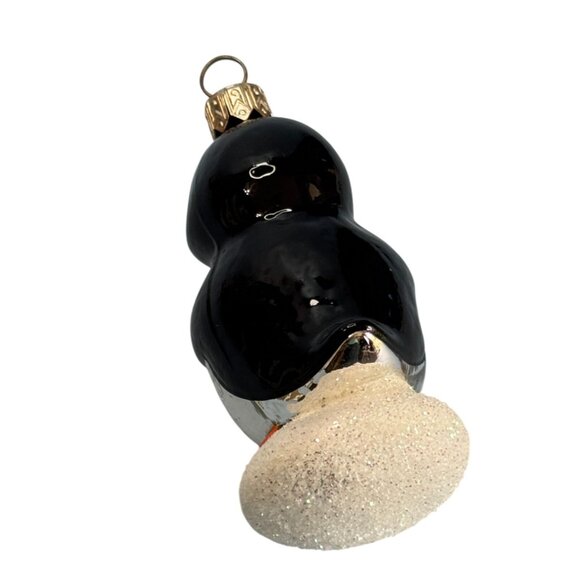 Crown Reflections Blown Glass Frosty Friends Eskimo & Penguin Christmas Ornament - Picture 8 of 8